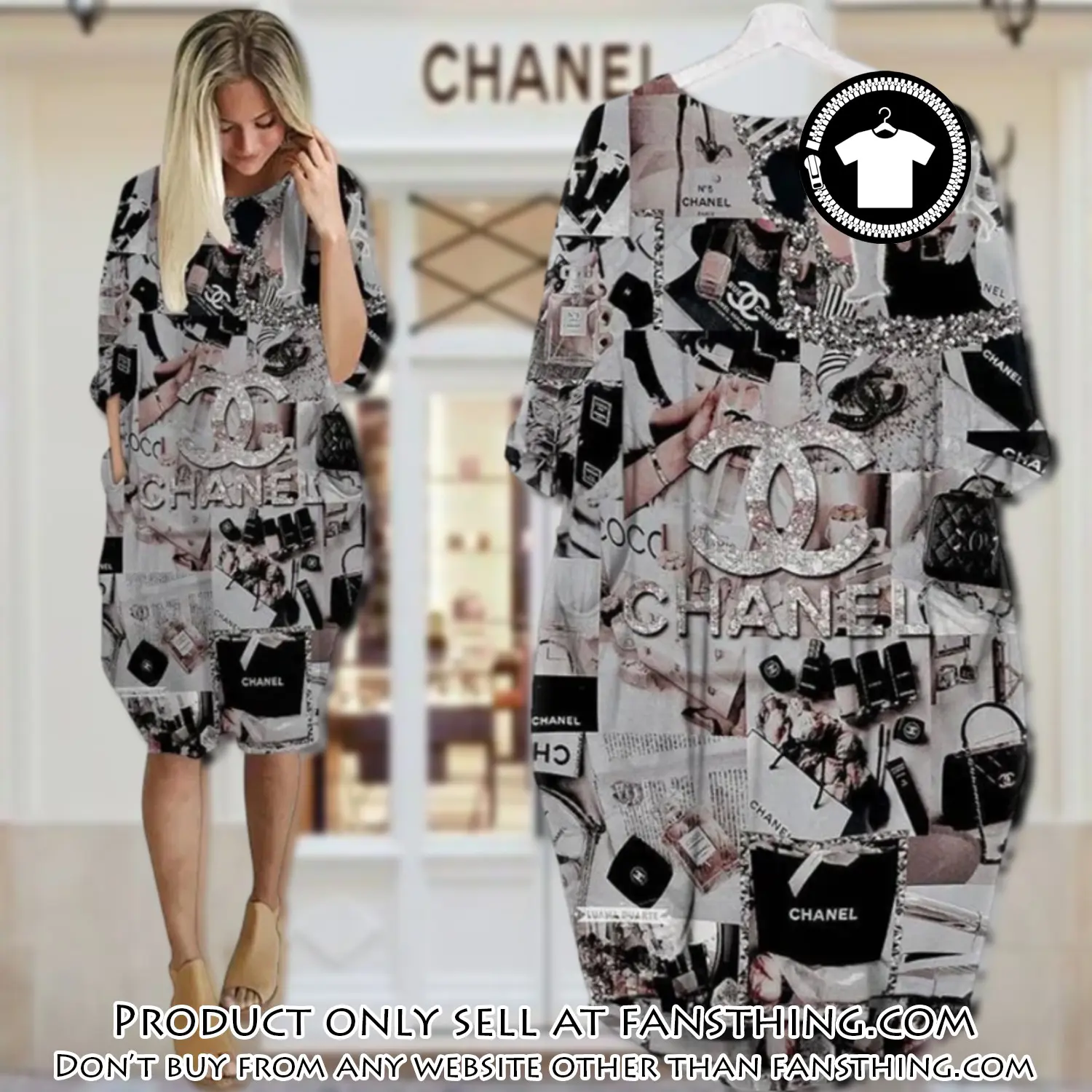 Chanel leopard batwing pocket dress luxury brand for women pd073 fst5927627